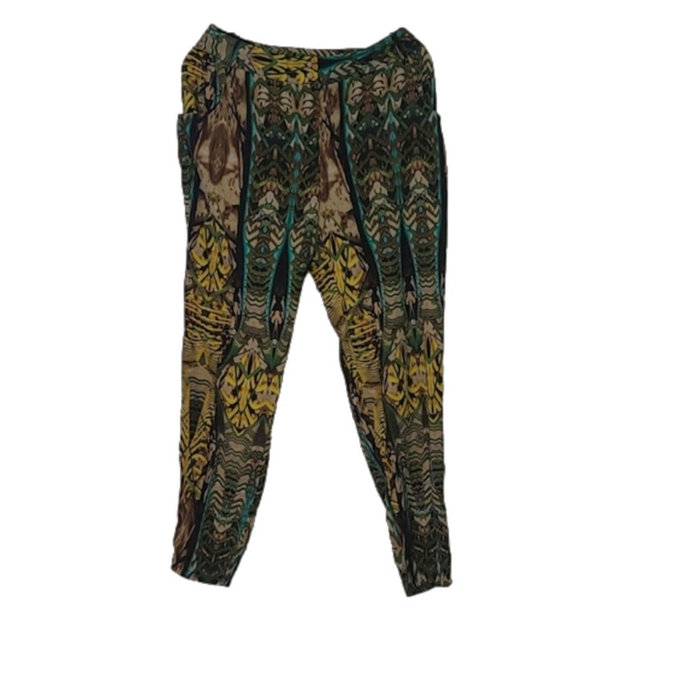 Tropical print pants